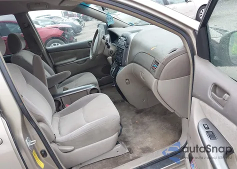 2006 Toyota Sienna Ce/Le из США, поврежденный, VIN 5TDZA23C46S543539